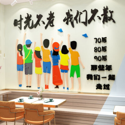 Người nổi tiếng trên mạng check-in nền bố trí tường quán trà sữa trang trí tường ảnh khu vực tường phòng bánh quầy tráng miệng tường sáng tạo