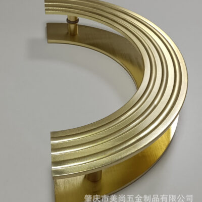 Nhà máy bán trực tiếp tấm nhôm hình bán nguyệt tay nắm cửa kính cửa gỗ khách sạn câu lạc bộ KVT tay nắm cửa