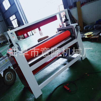 Máy dán ván ép tự động máy dán bảng điều khiển cửa bằng pha lê carbon Nhà sản xuất Yilong con lăn cao su không làm sạch và bảo hành một năm bền bỉ