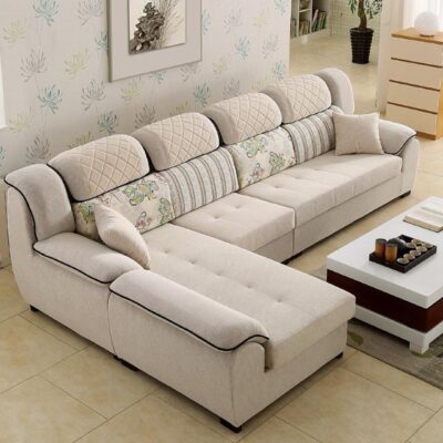 Sofa vải tối giản hiện đại phòng khách căn hộ nhỏ được trang bị đầy đủ ghế trường kỷ có thể tháo rời và có thể giặt được nội thất kết hợp sofa cao su kiểu Bắc Âu