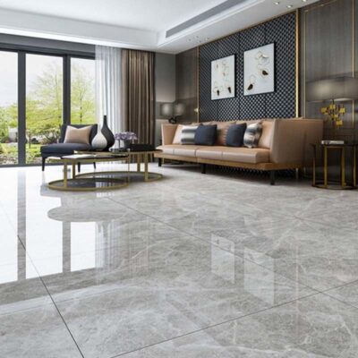 Gạch màu xám gạch lát sàn phòng khách chống trượt đá cẩm thạch kim cương đơn giản gạch lát sàn Bắc Âu bán buôn