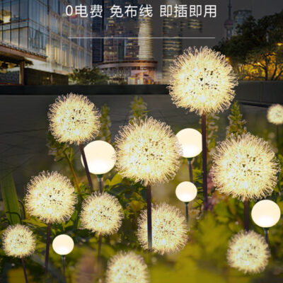 Năng Lượng Mặt Trời Bồ Công Anh Đèn Bóng Đất Chèn Đèn Sậy Ngoài Trời Chống Thấm Nước Cỏ Trang Trí Bãi Cỏ Công Viên Cảnh Quan Đèn