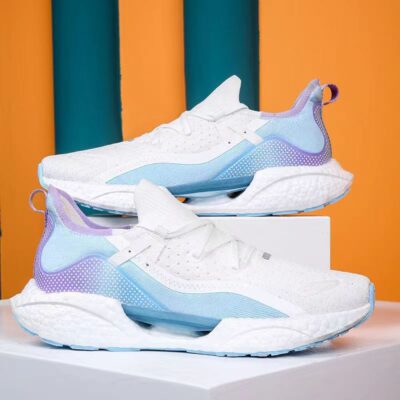 Giày nữ đế dày giày nữ mới thương mại nước ngoài giày dệt bay thoáng khí phiên bản Hàn Quốc giày thể thao ngoài trời lưới giày nữ thường ngày