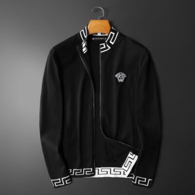 Áo Len Nam Thu Đông 2022 Phong Cách Hàn Quốc Mới Nam Thời Trang Áo Len Dệt Kim Dây Kéo Áo Len Áo Khoác