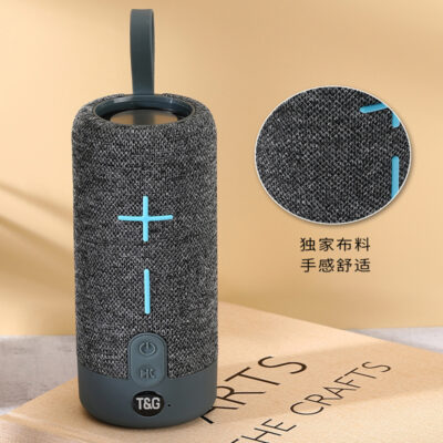 Loa vải bluetooth mới TG619TWS loa siêu trầm di động ngoài trời thẻ FM quà tặng tại chỗ âm thanh không dây