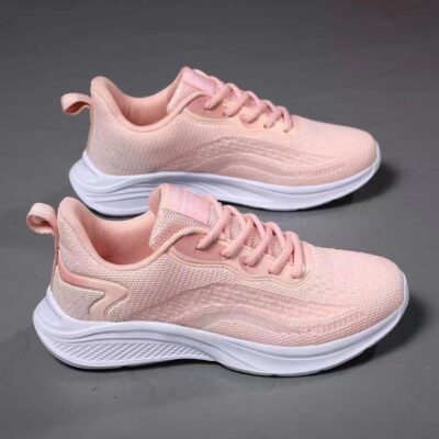 Mùa xuân mới giày thể thao nữ giày lưới lưới siêu nhẹ thoáng khí đế mềm chống trơn trượt chống sốc cho học sinh chạy bộ