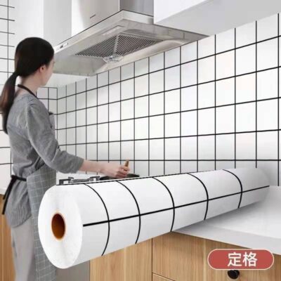 Decal dán tường nhà bếp chanh chống thấm nước và dầu dán tường dày dán nồi siêu dày chống dầu dán dày chống nhiệt độ cao