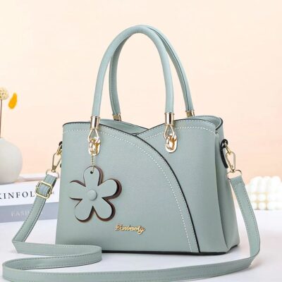 Năm 2023 Túi Nữ Thời Trang Mới Màu Trơn Màu Lớn Di Động Boston Túi Đeo Vai Túi Đơn Giản