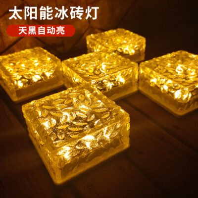 Đèn sân vườn ngoài trời năng lượng mặt trời biệt thự chống thấm nước sân vườn bãi cỏ chôn đèn bố trí ban công LED hộ gia đình đá gạch đèn