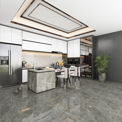 Gạch lát sàn phòng khách lát sàn ion âm toàn thân bằng đá cẩm thạch phòng ngủ phòng tắm ban công gạch chống trơn. đất