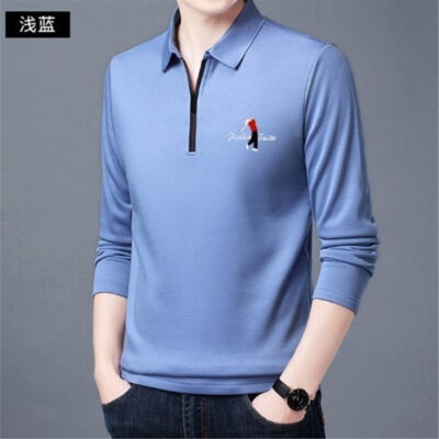 Mùa xuân năm 2021 mới trẻ trung và trung niên nam thời trang dài tay có ve áo rời áo sơ mi một thả