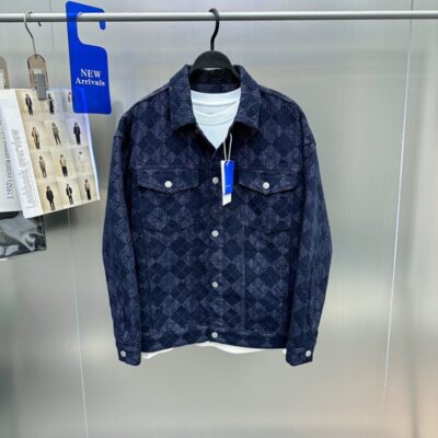 Nam Xuân Thu Áo Khoác Kẻ Sọc Dạ Nỉ Áo Khoác Thời Trang Nam Lão Thị Áo Khoác Denim Kẻ Sọc B1BJD9286