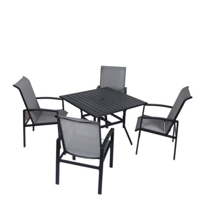 Bàn ghế giải trí ngoài trời dù bàn ghế ăn hợp kim nhôm biệt thự ban công ngoài trời bàn ghế ngoài trời bàn ghế sân vườn bán buôn