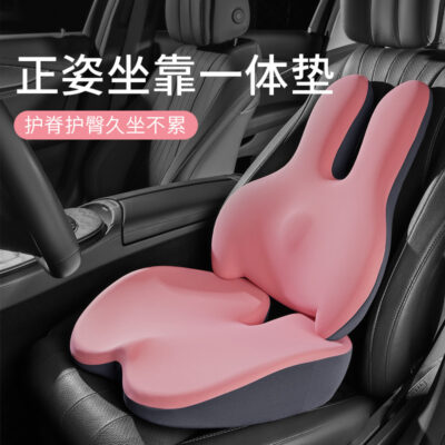 Xe nâng cao đệm tựa lưng eo đệm đơn chính lái xe dày đệm ghế lái ngắn người bốn mùa đa năng