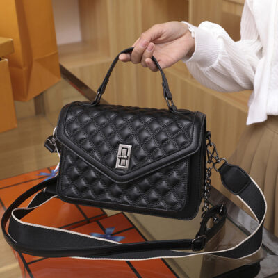 Túi xách nữ cao cấp 2023 hình thoi sức chứa lớn hợp thời trang phong cách nước ngoài thời trang túi xách đeo vai phù hợp túi Messenger