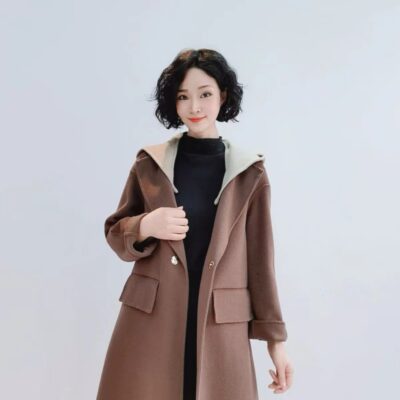 2011 mùa thu và mùa đông áo khoác len hai mặt thời trang giữa chiều dài khí chất áo khoác len