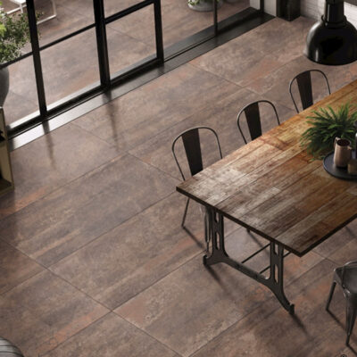 Gạch kim loại rỉ sét cổ điển 600x1200 nhà hàng khách gạch cổ khách sạn dụng cụ nền tường gạch thiết kế