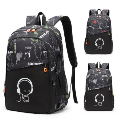 Cặp học sinh mới xuyên biên giới học sinh trung học cơ sở nam nữ, học sinh trung học phổ thông, học sinh tiểu học, học sinh trung học cơ sở ba lô nam sức chứa lớn