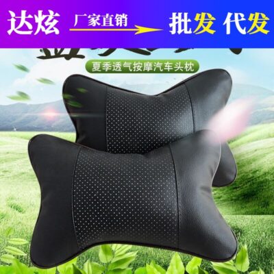 Xe hơi nhà xe ô tô đa năng da Danny tựa đầu ô tô nội thất xương cổ gối ghế ô tô gối massage thoáng khí