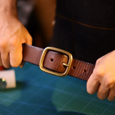 Nguồn nhà sản xuất thắt lưng nam phong cách retro Mỹ phù hợp với mọi lứa tuổi giản dị bằng đồng thau nguyên chất lớp trên cùng thắt lưng ngoài trời bằng da bò