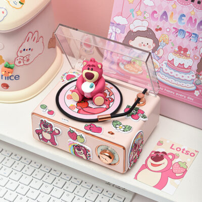 Dâu Gấu Loa Bluetooth Retro Âm Thanh Nhỏ Chất Lượng Cao Máy Tính Để Bàn Máy Tính Quà Tặng Sinh Nhật Bé Gái Bestie