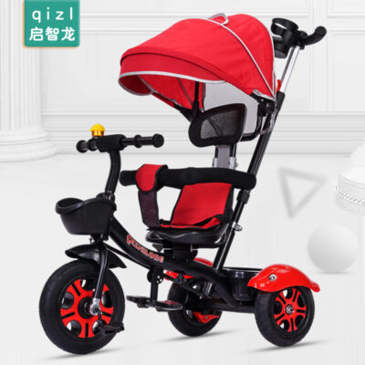 Xe đạp trẻ em xe đẩy ba bánh xe đạp bé nam nữ 1 tuổi - 5 tuổi xe đẩy nhẹ ngoài trời