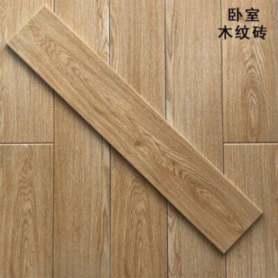 Gạch men vân gỗ gạch 150x800 giả gỗ lát nền phòng khách phòng ngủ chống trơn trượt cổ gạch lát nền hộ gia đình gạch