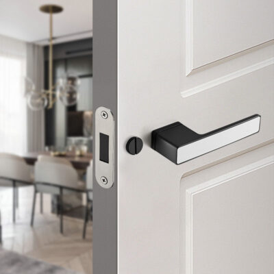 Khóa cửa khóa tắt tiếng trong nhà có thể được dát tối giản sinh thái phòng ngủ phòng tắm tay nắm cửa phòng hút từ tính cửa gỗ