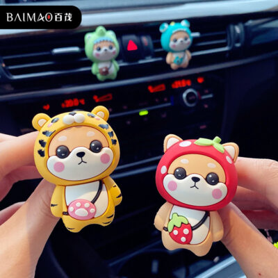 Chính Hãng Hoạt Hình Nhỏ Shiba Inu Điều Hòa Xe Hơi Cửa Thoát Khí Trang Trí Tinh Tế Nước Hoa Xe Hơi Khử Mùi Tinh Dầu Thơm Xe Hơi