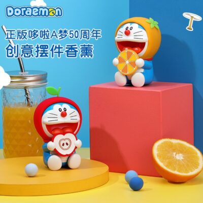 Doraemon Sáng Tạo Hình Trái Cây Xông Phòng Nước Hoa Vật Trang Trí Trong Nhà Chống Thấm Nước Xông Phòng Ghế Ô Tô Loại Rắn Balm