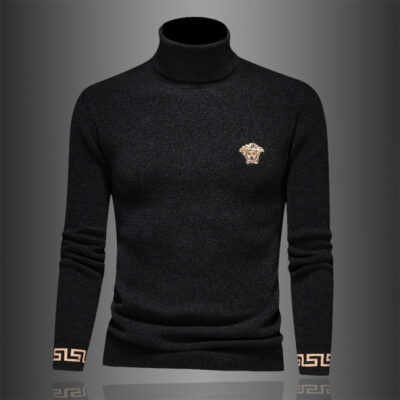 Mùa Đông 2022 Mới Áo Len Nam Cardigan Nam Cổ Tròn Áo Len Dệt Kim Đáy Áo Thanh Niên Chui Đầu Áo Len