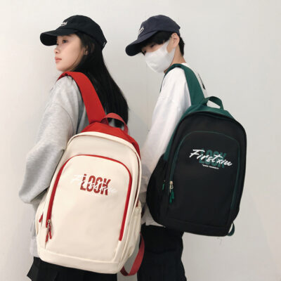 Balo học sinh cấp 2 ba lô bé gái in trong ba lô chất lượng cao màu sắc tương phản ba lô nam nữ túi du lịch sức chứa lớn