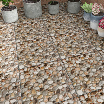 Sỏi gạch lát nền sân ngoài trời chống trơn trượt gạch lát sân vườn ngoài trời ao cá gạch giả cổ gạch sân thượng ban công