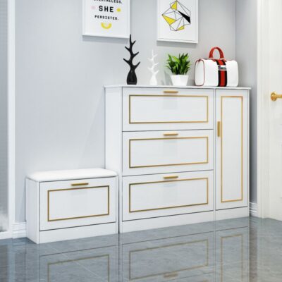 Tủ giày Đẹp sang trọng mỏng lật xô lối vào nhà tiết kiệm không gian đơn giản hiện đại tiết kiệm tủ hội trường tủ đựng giày bán buôn