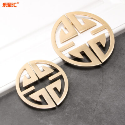 Mới Trung Quốc Retro Tủ Tủ Quần Áo Tay Cầm Cổ Điển Hình Bán Nguyệt Đồng Cổ Tủ Ngăn Kéo Tủ Đầu Giường Tay Nắm Cửa