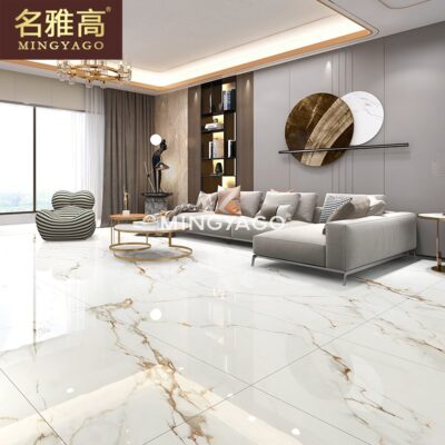 Bán buôn Quảng Đông Phật Sơn phiến lớn 750x1500 gốm lát sàn gạch toàn thân bằng đá cẩm thạch phòng khách lát sàn ánh sáng sang trọng bụng cá