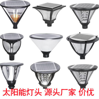 Bán buôn đèn sân vườn năng lượng mặt trời 3 mét 3,5 mét công viên cộng đồng đèn cảnh quan sân biệt thự đèn đầu đèn năng lượng mặt trời