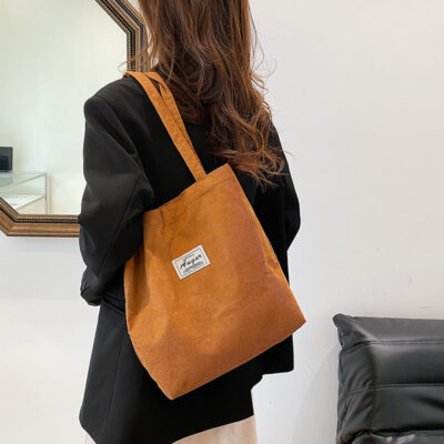 Túi đeo vai nữ Mori phiên bản Hàn Quốc mới 2023 Túi đeo vai vải to sợi phong cách retro Túi xách đơn giản dành cho sinh viên đại học Ba lô lớp