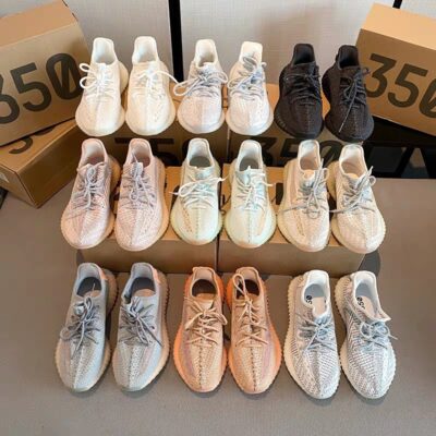 Giày Putian giày thể thao mùa hè giày nam giày dừa 350v2 giày chạy bộ thoáng khí đôi giày nữ Kanye giày hợp thời trang