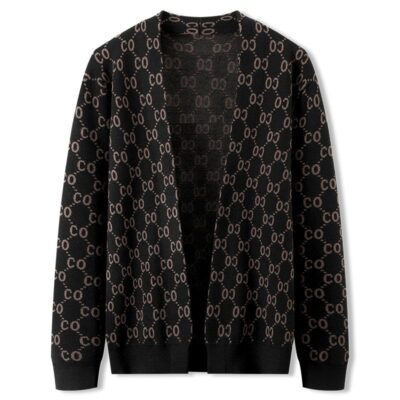 Mùa xuân và mùa thu chất béo cộng với kích thước của nam giới dệt kim cardigan áo khoác đàn hồi lớn áo len không cúc người béo áo choàng