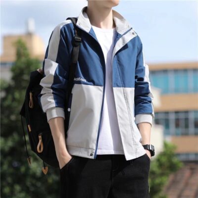 Áo khoác mùa thu nam mùa xuân 2022 phong cách Hàn Quốc mới hợp thời trang áo khoác đẹp mùa xuân thu áo khoác nam cổ đứng