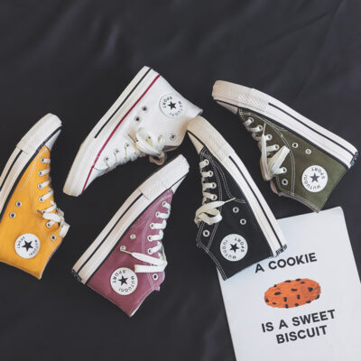 Giày vải bản sao cao cấp thập niên 1970 phiên bản Hàn Quốc in giày thể thao thông thường phù hợp tất cả giày thể thao giày cao su lưu hóa nam và nữ giày đôi