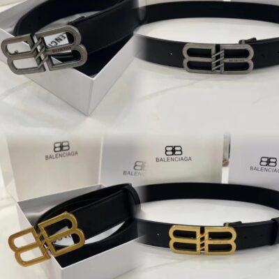 Người nổi tiếng trên mạng thời trang phù hợp với tất cả các cặp đôi nam nữ thắt lưng da bò thắt lưng chữ cái nhấn bên để lên tàu khí chất giản dị thắt lưng