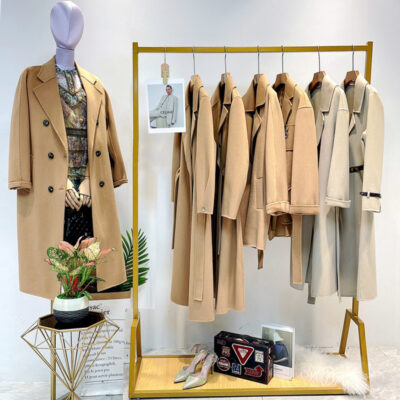 Khóa Sừng Áo Khoác Len 2023 Nhỏ 2 Mặt Áo Khoác Cashmere Cao Cấp Trung Dài Áo Khoác Len Nữ Mùa Đông