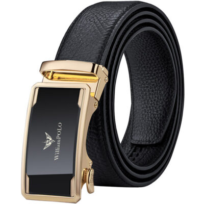 Thắt Lưng Da Nam Thương Hiệu Dây Mới Thời Trang Da Kinh Doanh Khóa Tự Động Dây Nổ Mô Hình Bán Buôn