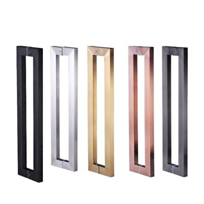 Tay nắm cửa kính inox ống vuông dày tay cầm ktv tay cầm khách sạn tay nắm cửa gỗ tay nắm cửa có thể