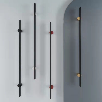 Tay cầm bằng thép không gỉ vuông tròn thiết kế tối giản tay nắm cửa gỗ khách sạn tòa nhà văn phòng cửa kính tay nắm cửa trượt