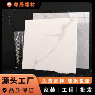 Gạch lát nền toàn thân bằng đá cẩm thạch Phật Sơn phòng khách nhà hàng 800x800 gạch lát nền tráng men chống trơn trượt được đánh bóng