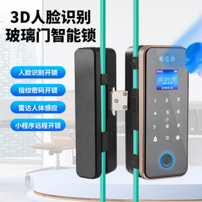 Bán Buôn 3D Nhận Dạng Khuôn Mặt Cửa Kính Khóa Thông Minh Văn Phòng Đôi Cửa Vân Tay Mật Khẩu Khóa Điều Khiển Truy Cập Bluetooth Miễn Phí