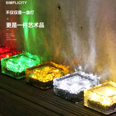 Ngoài Trời Không Thấm Nước Cảnh Quan Sân Vườn Đèn Trang Trí Khu Vườn Nhà Kính Vuông Lát Sàn Chôn Đèn Năng Lượng Mặt Trời Đá Gạch Đèn